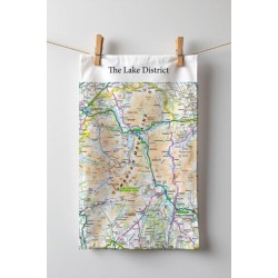 OS Map Tea-towel - Lake District National Park