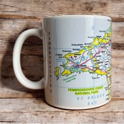 OS Map Ceramic Mug - Pembrokeshire Coast National Park