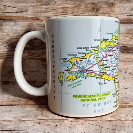 OS Map Ceramic Mug - Pembrokeshire Coast National Park