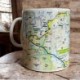 OS Map Ceramic Mug - Northumberland National Park