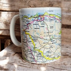 OS Map Ceramic Mug - Exmoor National Park
