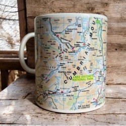 OS Map Ceramic Mug - Lake District National Park