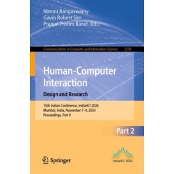 Human-Computer Interaction. Design and Research: 15th Indian Conference, IndiaHCI 2024, Mumbai, India, November 7–9, 2024, Proceedings, Part II