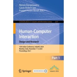 Human-Computer Interaction. Design and Research: 15th Indian Conference, IndiaHCI 2024, Mumbai, India, November 7–9, 2024, Proceedings, Part I