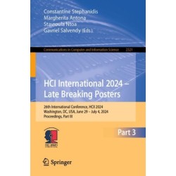 HCI International 2024 – Late Breaking Posters: 26th International Conference, HCII 2024, Washington, DC, USA, June 29 – July 4, 2024, Proceedings, Part III