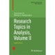 Research Topics in Analysis, Volume II: Applications