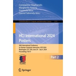 HCI International 2024 Posters: 26th International Conference on Human-Computer Interaction, HCII 2024, Washington, DC, USA, June 29 – July 4, 2024, Proceedings, Part II