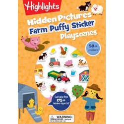 Farm Hidden Pictures Puffy Sticker Playscenes