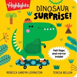 Dinosaur Surprise!: Dino Book with Peekaboo Flaps and Mirror, Pop-Up Dinosaur Board Book for Babies and Toddlers to Laugh, Play and Build Fine Motor Skills