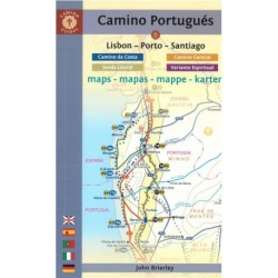Camino Portugues: Lisbon - Porto - Santiago Maps : Camino Central, Camino de la Costa, Variente Espiritual & Senda..