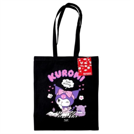 Kuromi (Just Chilling) Black Tote Bag