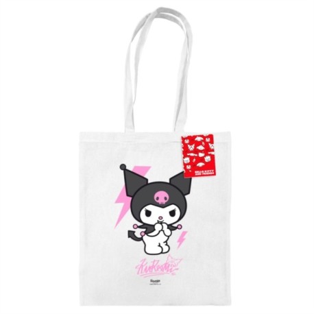 Kuromi (Tagged) White Tote Bag