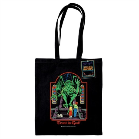 Steven Rhodes (Trust In God) Black Tote Bag