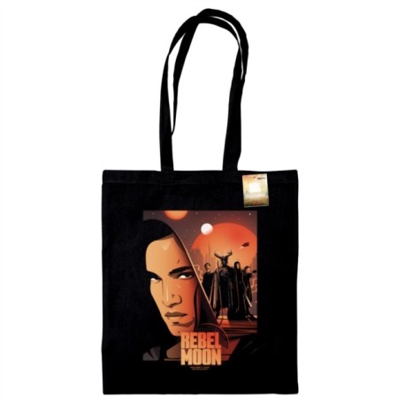 Rebel Moon (Illustration) Black Tote Bag