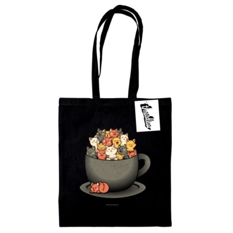 Tobe Fonseca (Kitten Latte) Black Tote Bag