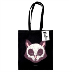 Tobe Fonseca (Cat Skull Face) Black Tote Bag