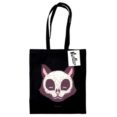Tobe Fonseca (Cat Skull Face) Black Tote Bag