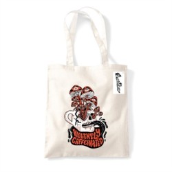 Letter Shoppe (Violently Caffeinated) Natural Tote Bag