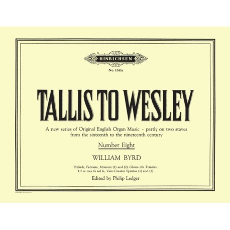Tallis to Wesley: 8 Organ Pieces