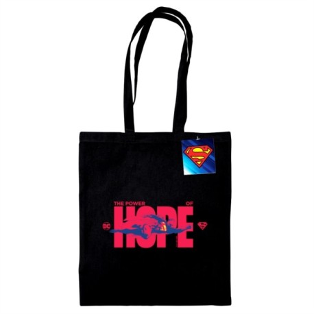 Superman (Hope) Black Tote Bag