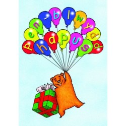 Cerdyn Pen-Blwydd Alun yr Arth