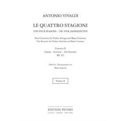 The Four Seasons, Concerti Op. 8- No. 2 in G minor RV315 Summer (Violin 2 Part)