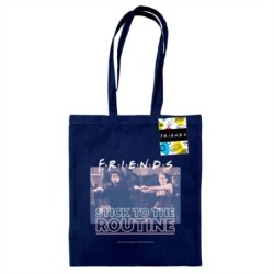 Friends (Stick To The Routine) French Navy Tote Bag