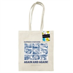 Friends (Happiness Is Watching Friends) Natural Tote Bag