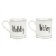 Sass & Belle Wifey & Hubby Mug Assorted