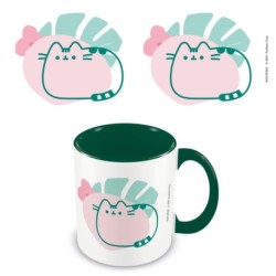 Pusheen Tropical Green 11oz/315ml Coloured Inner Mug