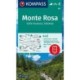 Kompass Wanderkarte Monte Rosa