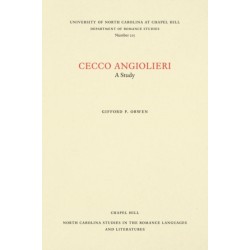 Cecco Angiolieri: A Study