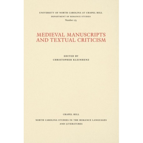 Medieval Manuscripts and Textual Criticism