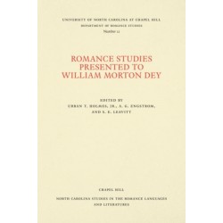 Romance Studies Presented to William Morton Dey