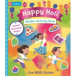 Happy Holi Sticker Activity Book: With over 400 stickers