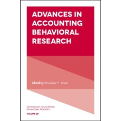 Advances in Accounting Behavioral Research