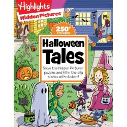 Halloween Tales: A Fill-in-the-Blank Halloween Kids Book with 48 Pages of Stickers, Stories and Hidden Pictures Puzzles for Silly Laughs