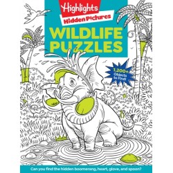 Wildlife Puzzles: Wildlife-Themed Hidden Pictures Puzzles for Kids 6 and Up, Search and Find Over 1,200 Hidden Objects in this Highlights Activity Book