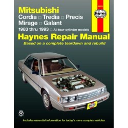 Mitsubishi Cordia, Tredia, Galant, Precis & Mirage (1983-1993) Haynes Repair Manual (USA)