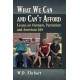 What We Can and Can't Afford: Essays on Vietnam, Patriotism and American Life
