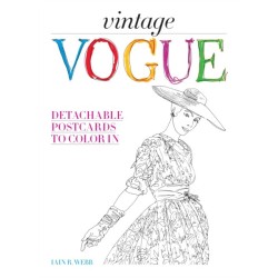 Vintage Vogue: Detachable postcards to colour in