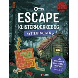 Escape Klistermærkebog: Hytten i skoven: Løs missionen med klistermærker!
