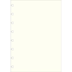 Filofax A5 Notebook refill - plain paper white