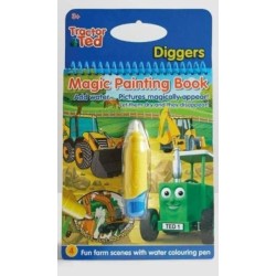 Tractor Ted Magic Painting Book - Diggers: Reusable Mess Free Children painting book