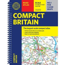 Philip's Compact Britain Road Atlas: (A5 Spiral)