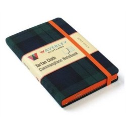 Waverley (M): Black Watch Tartan Cloth Commonplace Notebook