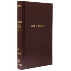 NKJV, Pew Bible, Hardcover, Burgundy, Red Letter, Comfort Print: Holy Bible, New King James Version