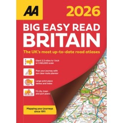AA Big Easy Read Atlas Britain 2026