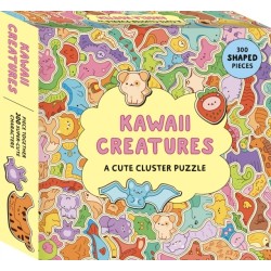 Kawaii Creatures: A Cute Cluster Puzzle: 300 shaped pieces