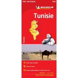 Tunisia - Michelin National Map 744: Map
